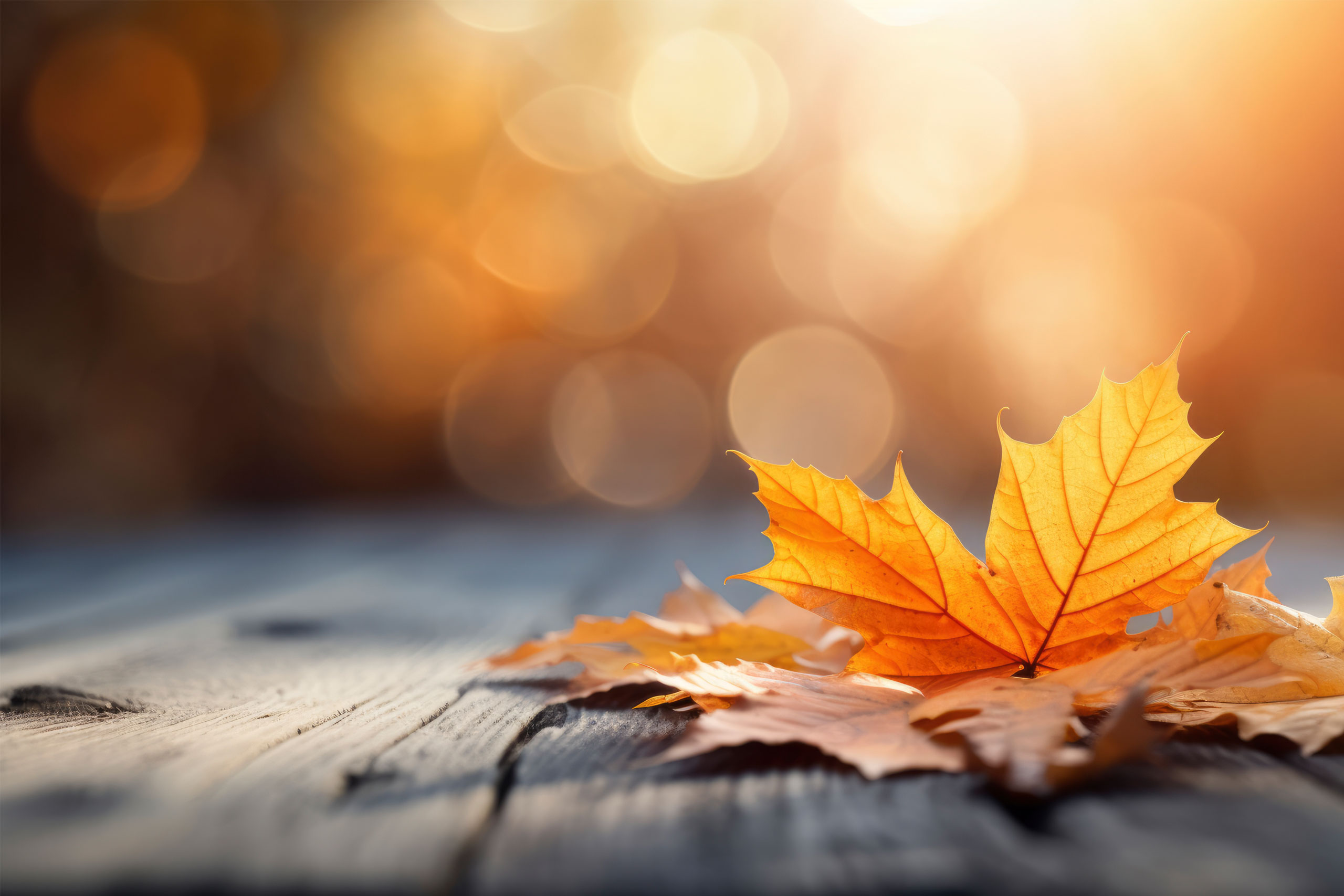 Bunte Blätter im Herbst